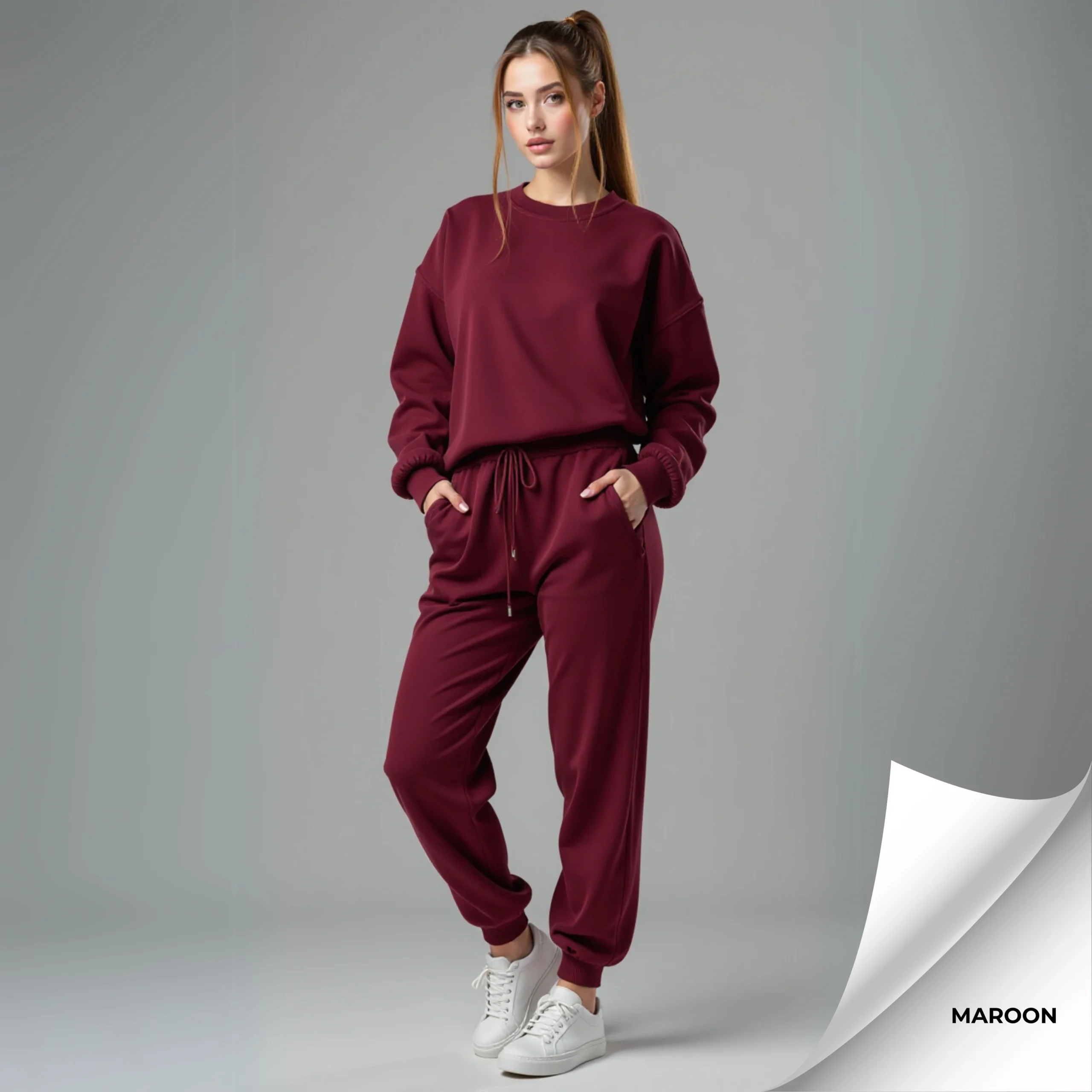 Oversized Fleece Track Suit - Image 13