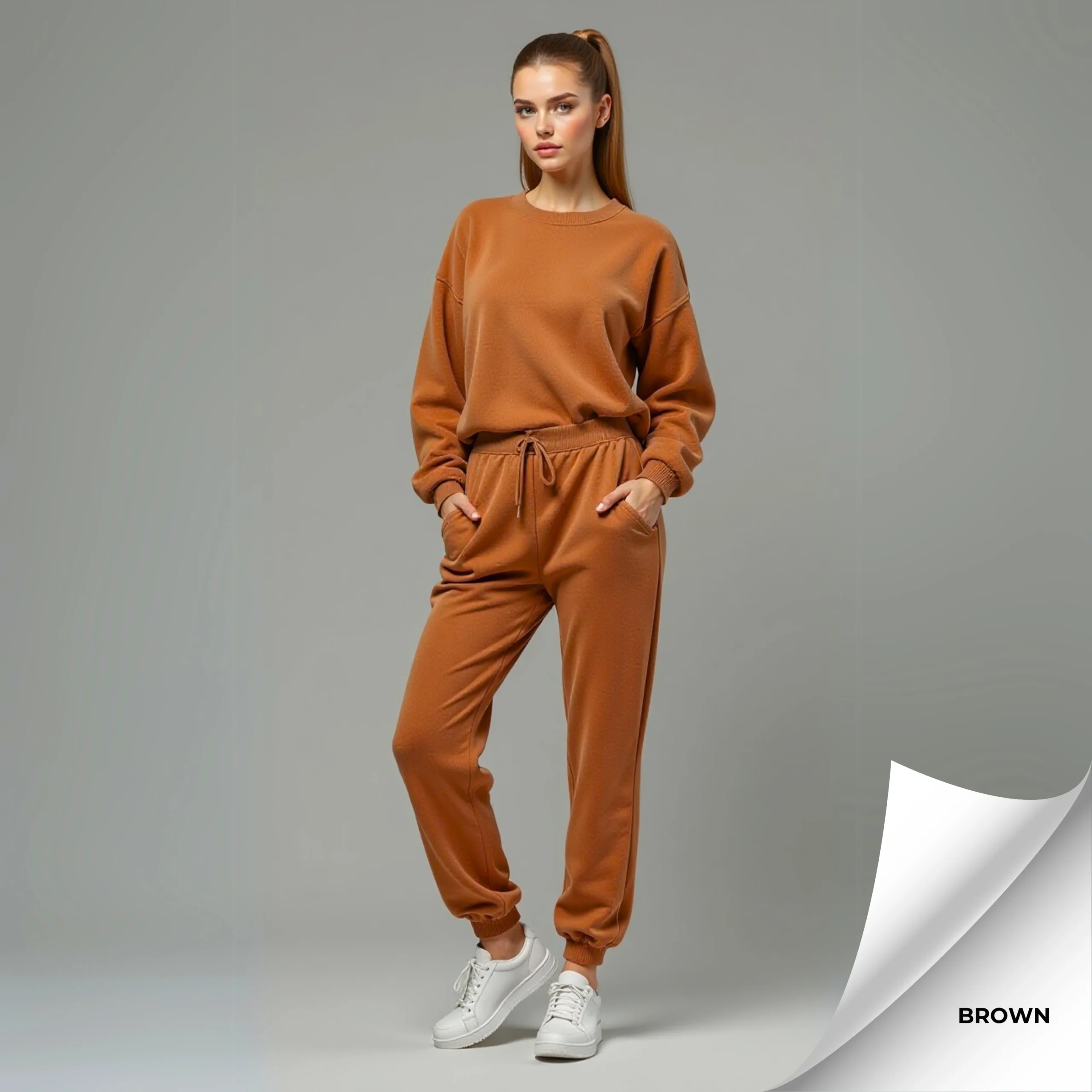 Oversized Fleece Track Suit - Image 16