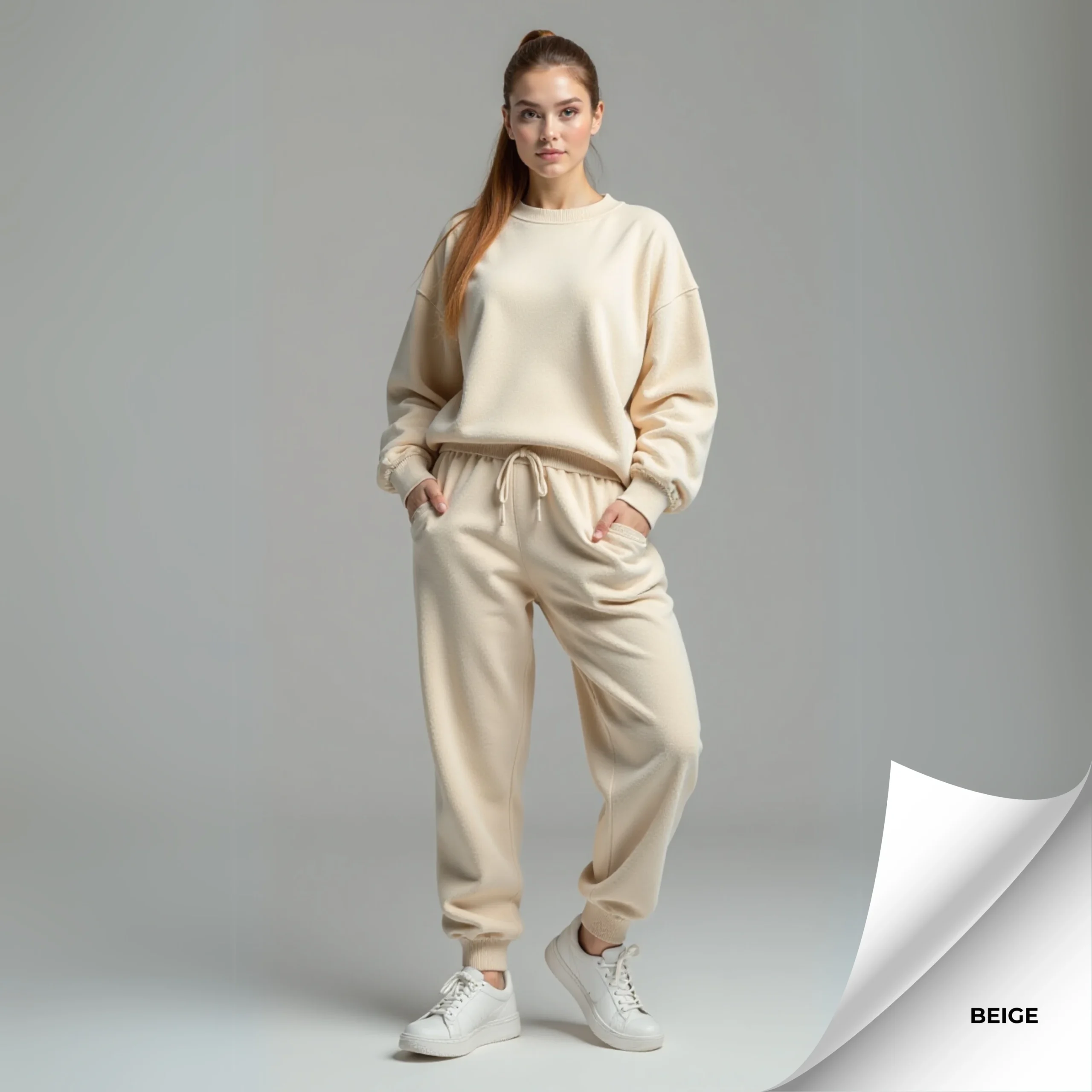 Oversized Fleece Track Suit - Image 17