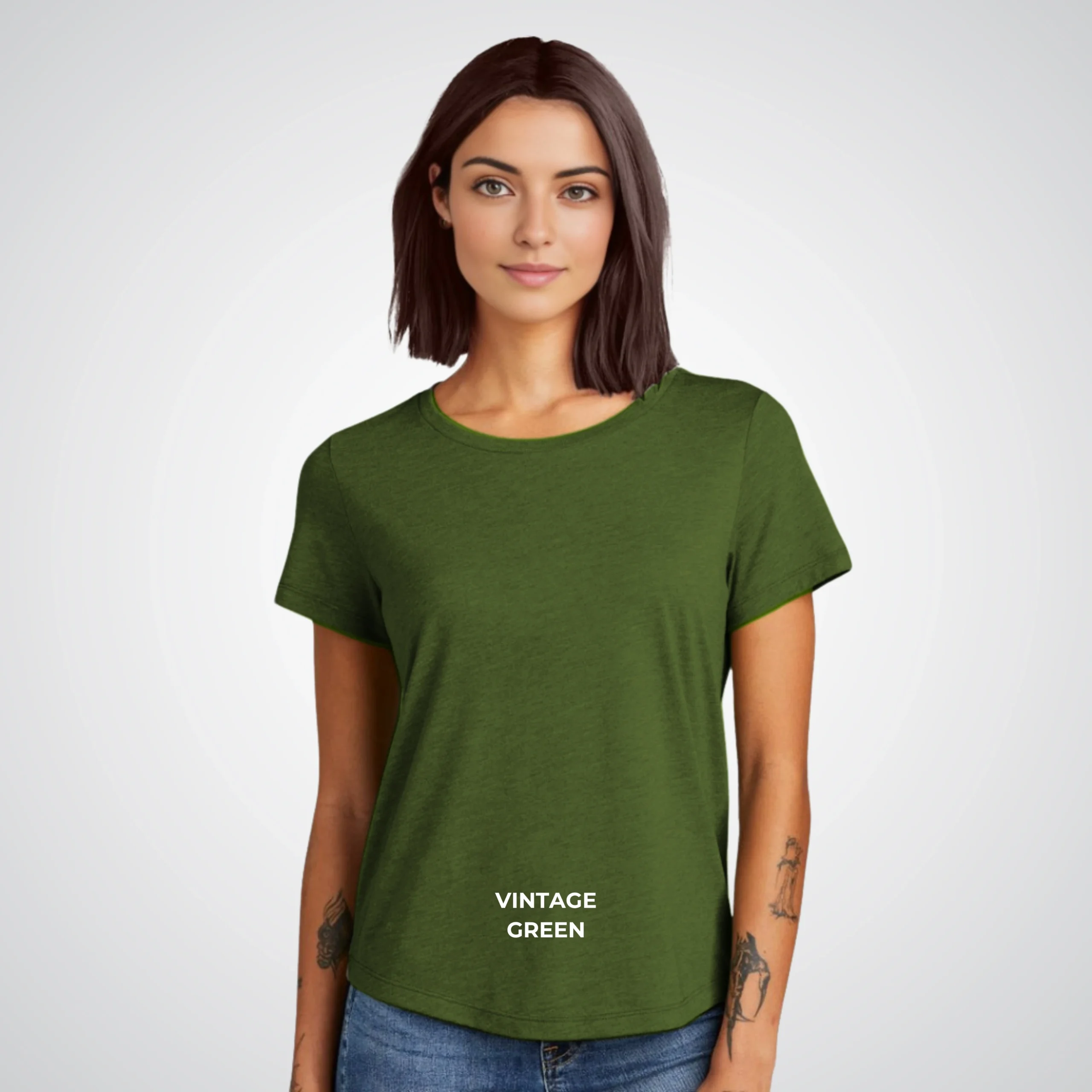 Round Neck Triblend 2 Female - Image 5