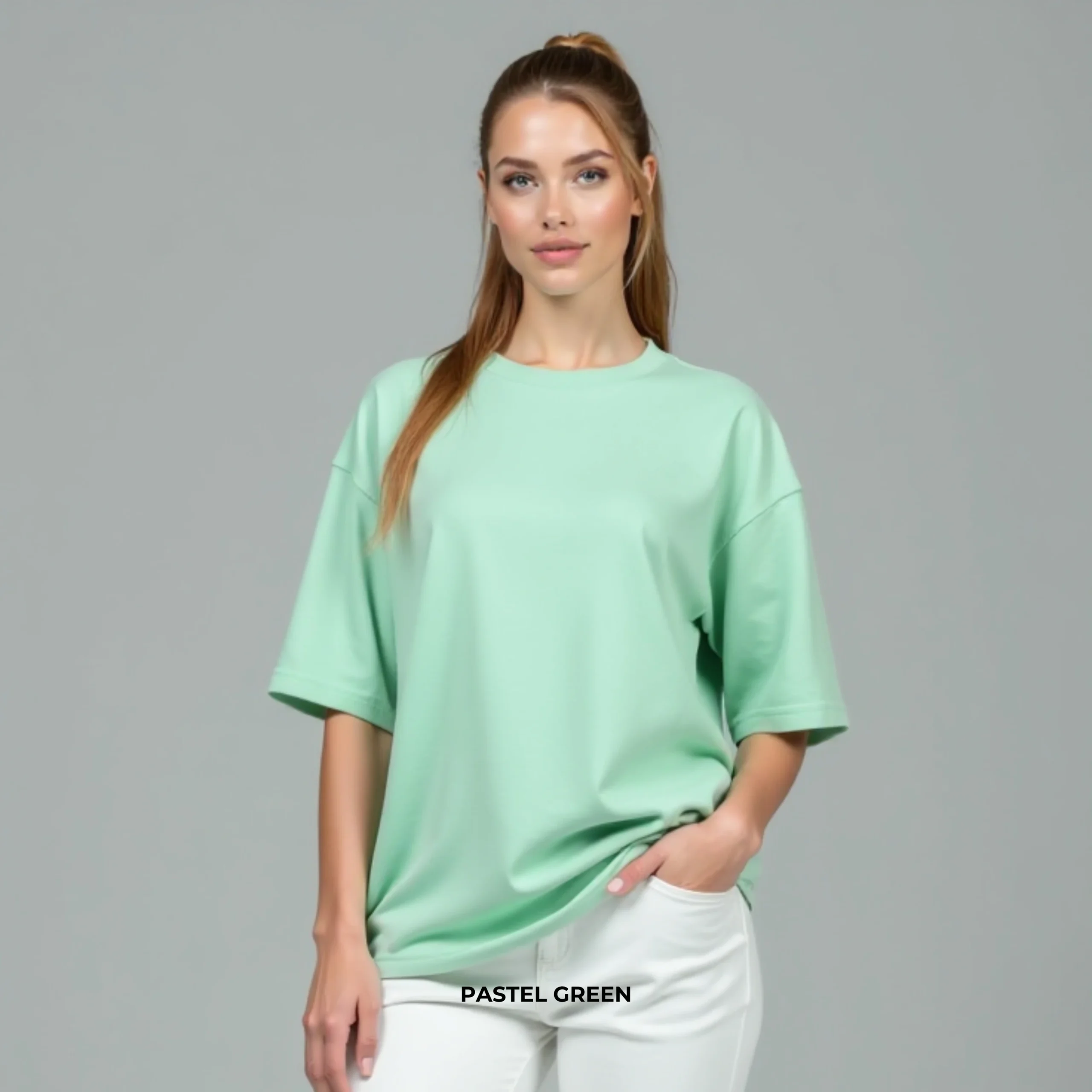 Oversized French Terry T-shirt Female - Image 5