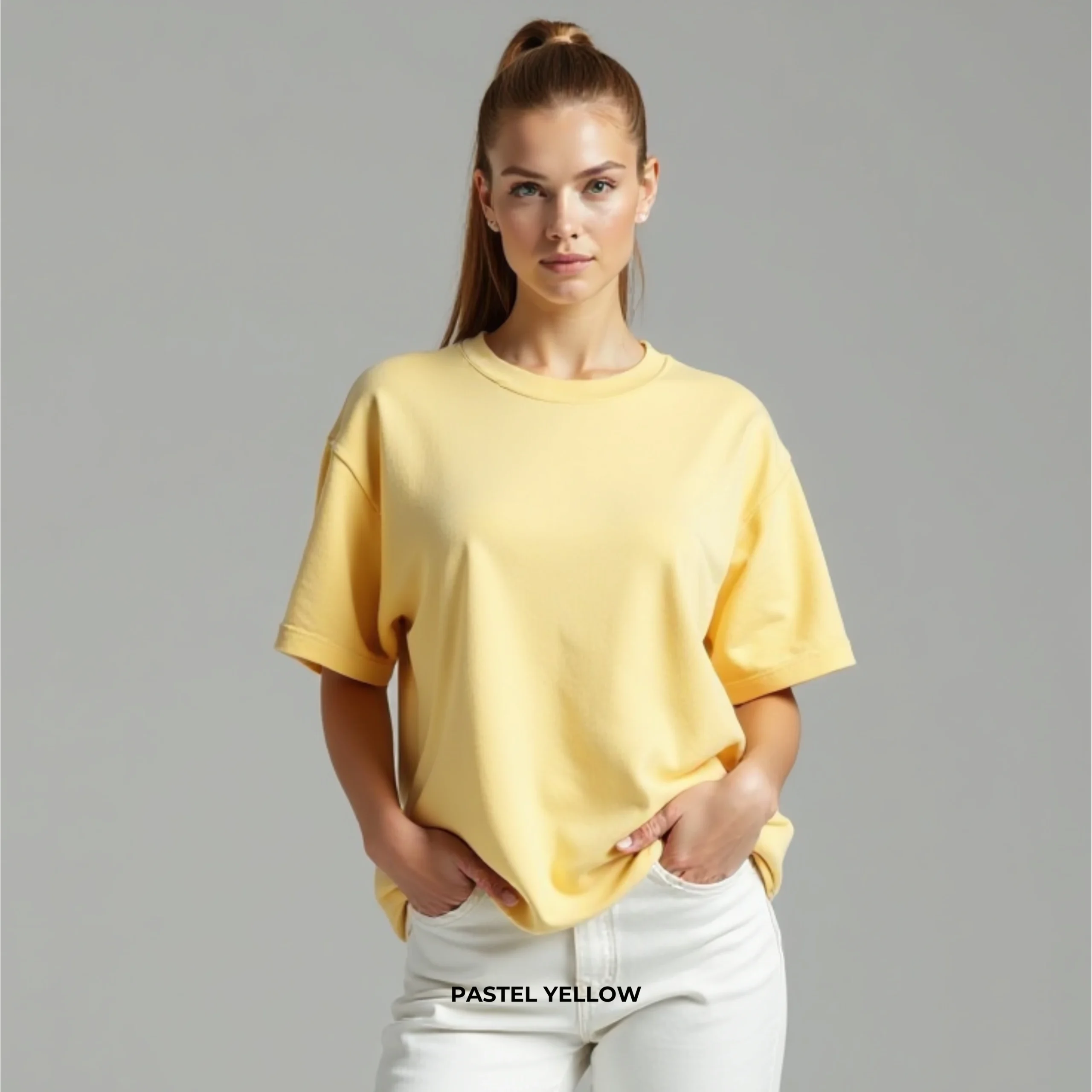 Oversized French Terry T-shirt Female - Image 7