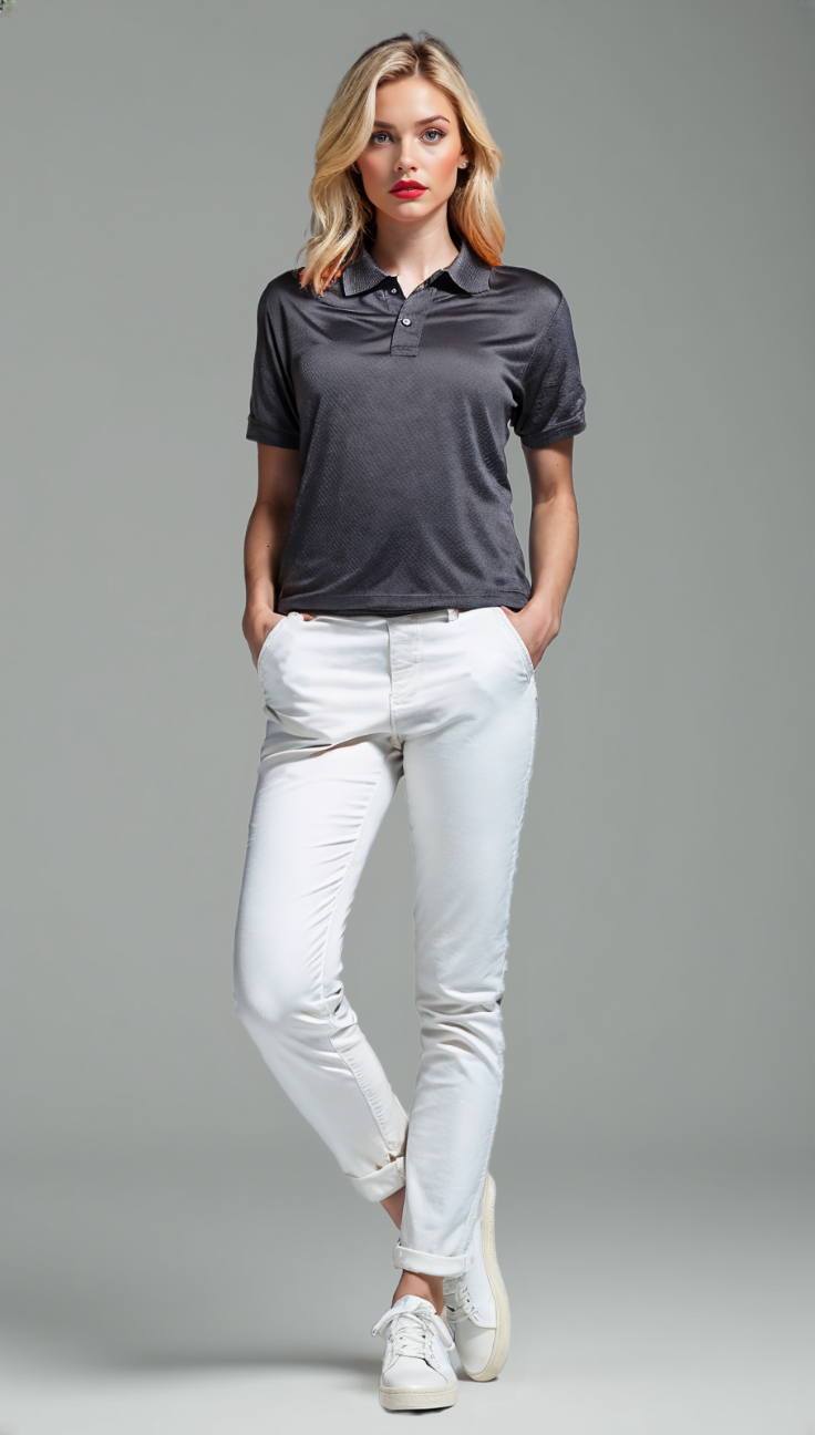 Cool Tex polo shirts female - Image 4